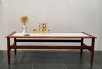 Vintage table basse scandinave, 100 tot 150 cm, Scandinave, Gebruikt, Rechthoekig