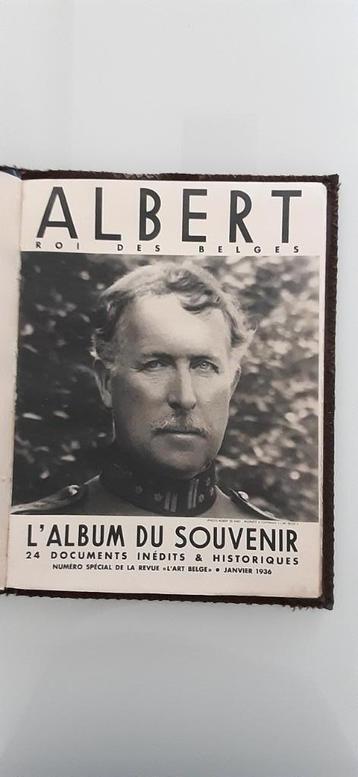 Albert, koning der Belgen - L'Album du Souvenir beschikbaar voor biedingen