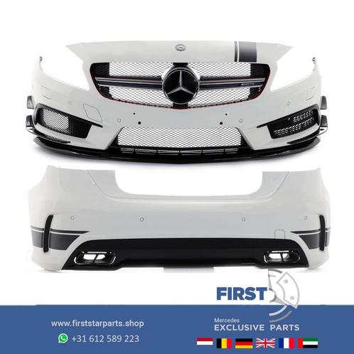 W176 A45 AMG PAKKET ORIGINEEL Mercedes A Klasse WIT AERO PER, Auto-onderdelen, Carrosserie, Bumper, Mercedes-Benz, Voor, Achter