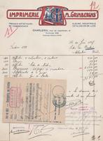 ART NOUVEAU :1927: ## Imprimerie M. GRIMBERGHS, CHARLEROI ##, ART NOUVEAU / JUGENDSTIL, Utilisé, Enlèvement ou Envoi