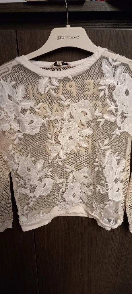 top blanc/beige Twinset taille 152, Enfants & Bébés, Vêtements enfant | Taille 152, Comme neuf, Fille, Chemise ou À manches longues