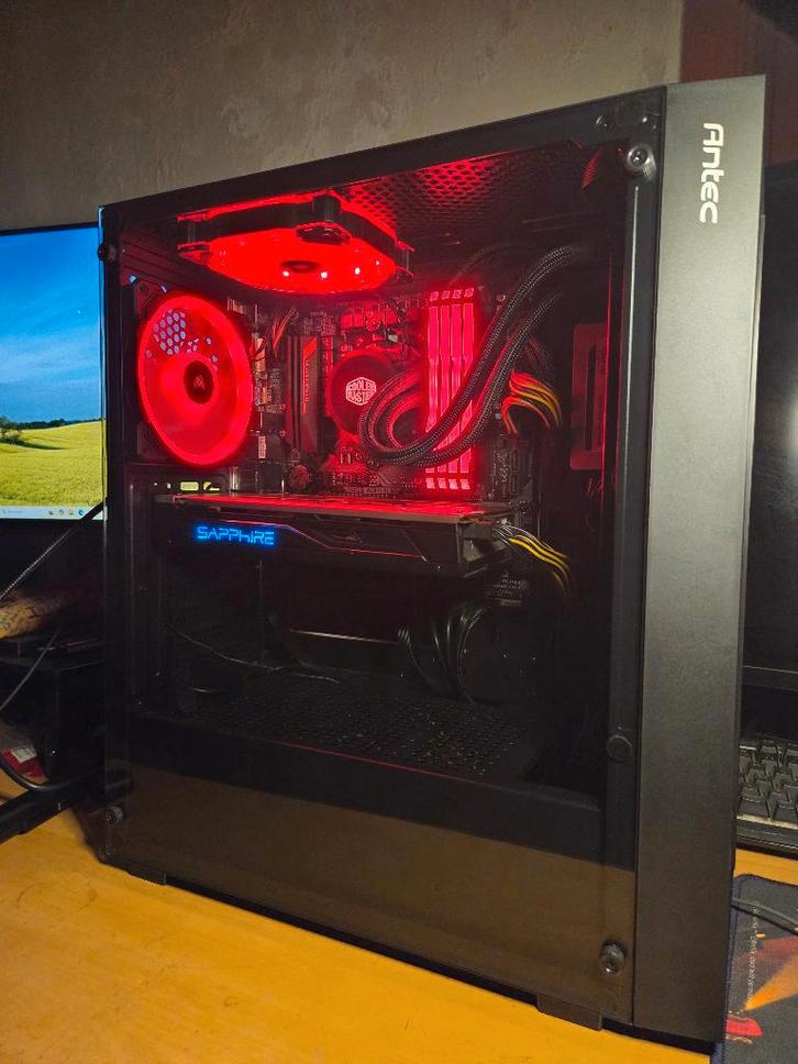 Tour gaming, AMD Ryzen 7, 16Gb DDR4, RX 480, Computers en Software, Desktop Pc's, Gebruikt, 3 tot 4 Ghz, SSD, 16 GB, Met videokaart