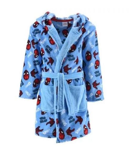 Spiderman Badjas Blauw - Marvel - Maat 98 - 104, Kinderen en Baby's, Kinderkleding | Maat 104, Nieuw, Jongen, Nacht- of Onderkleding