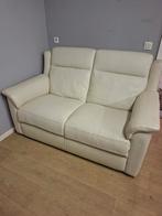 Fauteuil cuir véritable blanc, Enlèvement, Comme neuf, Cuir