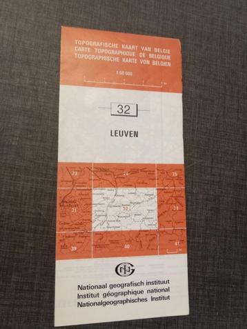 Topografische kaart van België – Leuven beschikbaar voor biedingen