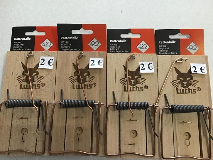 5 nouveaux pièges à rats pour seulement 2 euros chacun, Jardin & Terrasse, Pesticides, Comme neuf, Enlèvement ou Envoi