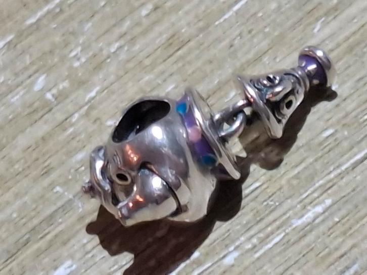 Pandora Disney uithet verhaal Belle en het beest, Handtassen en Accessoires, Bedels, Nieuw, Pandora, Zilver, 1 bedel, Ophalen of Verzenden