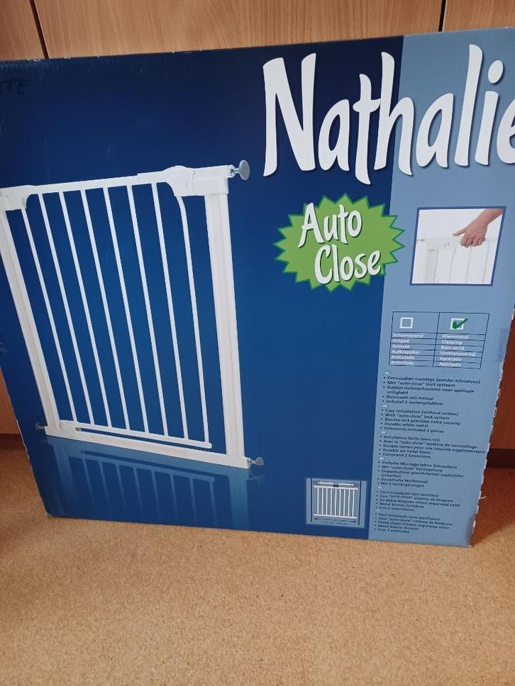 Traphekje - deurhekje nieuw, Kinderen en Baby's, Traphekjes, Nieuw, Klemhekje, Metaal of IJzer, minder dan 100 cm, Ophalen