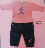 Tweedelig setje Noppies maat 62, Kinderen en Baby's, Babykleding | Maat 62, Ophalen of Verzenden, Zo goed als nieuw, Noppies, Meisje