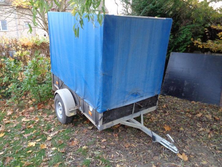 remork galva  750kg met huif id L2m B1,30m H1,50m id plaatje, Auto diversen, Aanhangers en Bagagewagens, Gebruikt, Ophalen