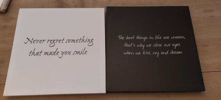 KADER MET TEKST, Huis en Inrichting, Woonaccessoires | Tekstborden en Spreuken, Zo goed als nieuw, Ophalen