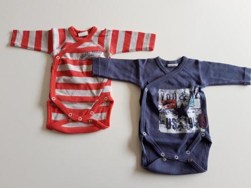 2 body's met lange mouw - maat 50, Enfants & Bébés, Vêtements de bébé | Taille 50, Comme neuf, Garçon, Vêtements de nuit ou Sous-vêtements