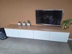 Zwevend TV meubel met steigerhout, Huis en Inrichting, Kasten |Televisiemeubels, Ophalen, Zo goed als nieuw