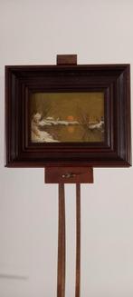"WINTERLANDSCHAP ", Antiek en Kunst, Ophalen of Verzenden