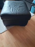 2x zwart poefs / zitbank / voetbank- 72cm op 62cm, Huis en Inrichting, Ophalen, Gebruikt