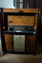 Radiomeubel SBR Monarch Vinyl P-U,  B.S.R. Tube radio C9154, Antiek en Kunst, Ophalen