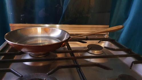 Cop*r*chef - Koperen pan - 26cm, Huis en Inrichting, Keuken | Potten en Pannen, Zo goed als nieuw, Koekenpan of Braadpan, Aluminium