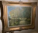 Louis Garot rood schilderij Klooster van Oudergem, Antiek en Kunst, Kunst | Schilderijen | Klassiek, Ophalen