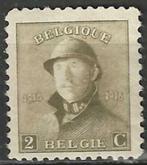 Belgie 1919 - Yvert/OBP 166 - Albert I met helm (PF), Postzegels en Munten, Postzegels | Europa | België, Koninklijk huis, Verzenden