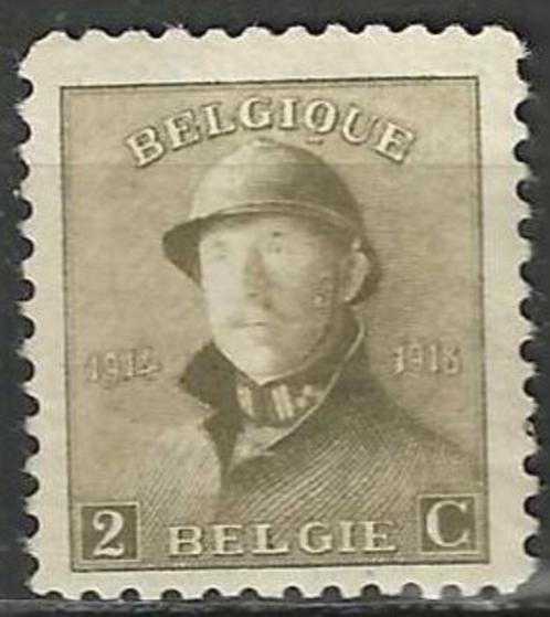 Belgie 1919 - Yvert/OBP 166 - Albert I met helm (PF), Timbres & Monnaies, Timbres | Europe | Belgique, Non oblitéré, Maison royale