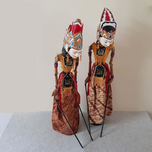 Wayang Golek poppen uit Indonesië, Antiek en Kunst, Kunst | Niet-Westerse kunst, Ophalen of Verzenden