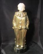 Art deco Pierrot Pierrette A. Trefoloni, bronze & albast, Verzenden