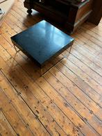 Zwarte, salontafel, Ophalen, Gebruikt, 50 tot 100 cm, Vierkant