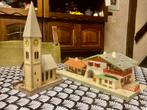 Station en kerk voor HO-treinen, Hobby en Vrije tijd, Ophalen of Verzenden, Zo goed als nieuw