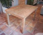 Massieve teak tafel, Huis en Inrichting, Tafels | Eettafels, Ophalen, Gebruikt, 100 tot 150 cm, Rustiek, hout, landelijk