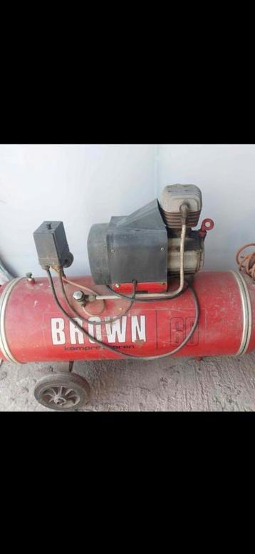 Zeer sterk brown compressor 60 liter 12 bar Kan getest worde beschikbaar voor biedingen