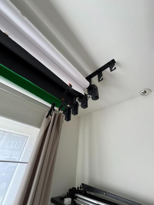 Bresser EBS elektrisch achtergrondsyteem, Audio, Tv en Foto, Fotografie | Fotostudio en Toebehoren, Zo goed als nieuw, Achtergrond
