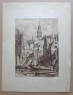 HENDRIK (RIK) SCHAEFFELS / LOT 2 WERKEN / ZW-W ETS / 46x35cm, Antiek en Kunst, Kunst | Etsen en Gravures, Ophalen of Verzenden