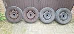 4 wielen 14" met Continental zomerbanden VWUp/Mii/Citigo, Ophalen, Seat