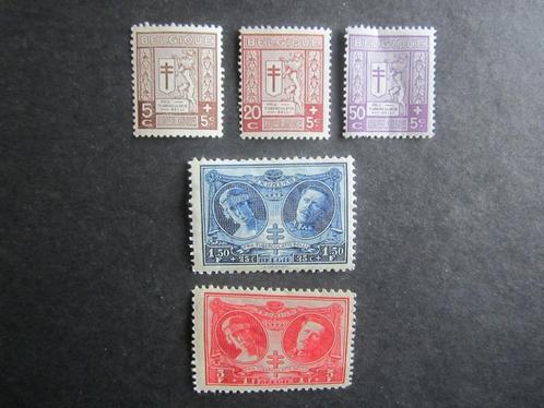 Timbres Belgique - N240 à 244 (x) - 2,50Eur, Postzegels en Munten, Postzegels | Europa | België, Postfris, Frankeerzegel, Koninklijk huis