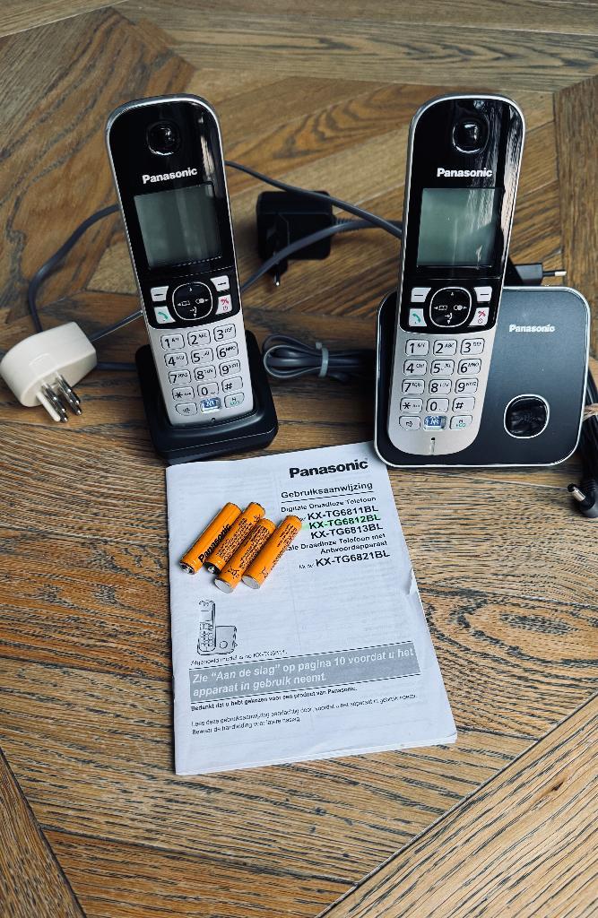 Panasonic, téléphone numérique sans fil (2 combinés), Télécoms, Téléphones fixes | Combinés & sans fil, Utilisé, 2 combinés, Enlèvement ou Envoi