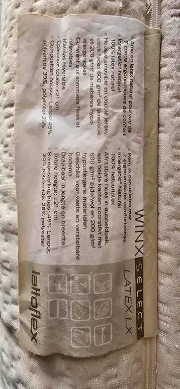 WINX select latex LX matras van lattoflex beschikbaar voor biedingen