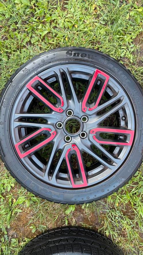 Lichtmetalen (alu) velg 18 inch (4 stuks), rood/zwart, Auto-onderdelen, Banden en Velgen, Velg(en), 18 inch, Ophalen
