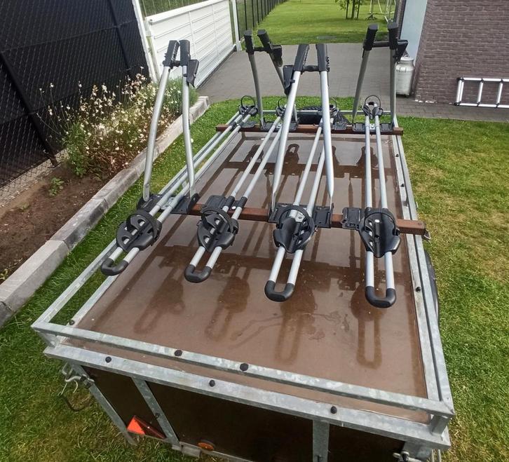 Te huur Bagagewagen / trailer 800L opslagruimte + 4 fietsen, Auto diversen, Aanhangers en Bagagewagens, Gebruikt, Ophalen