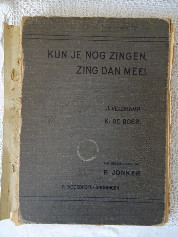 Kun je nog zingen, zing dan mee! livre ancien 126 chansons, Musique & Instruments, Partitions, Utilisé, Autres genres, Autres genres