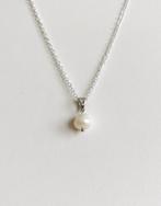 Collier avec pendentif en perles d'eau douce naturelles, Avec pierre précieuse, Autres matériaux, Enlèvement ou Envoi, Argent