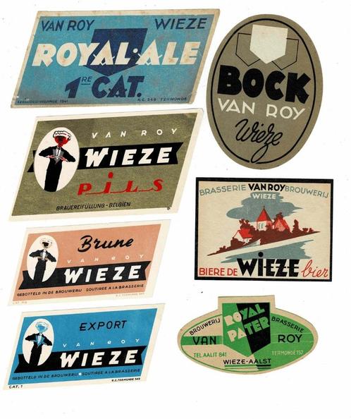 Oude bieretiketten van "VAN ROY", Verzamelen, Biermerken, Nieuw, Overige typen, Overige merken, Verzenden