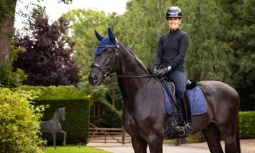 LeMieux Dressuur dekje Suede Crystal Navy SALE! beschikbaar voor biedingen