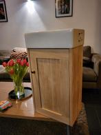 Nieuw eik toiletmeubel met wastafel, Huis en Inrichting, Ophalen of Verzenden, Eikenhout