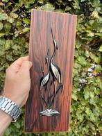 Vintage wanddecoratie reigers, Antiek en Kunst, Ophalen of Verzenden