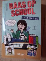 boek Baas op school in 5 dagen, Boeken, Kinderboeken | Jeugd | 10 tot 12 jaar, Fictie, Ophalen of Verzenden, Zo goed als nieuw