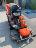 Husqvarna zitmaaier, Tuin en Terras, Zitmaaiers, Ophalen, Zo goed als nieuw, 90 tot 120 cm, Opvangbak