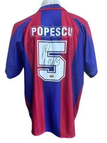 Popescu gesigneerd shirt FC Barcelona beschikbaar voor biedingen