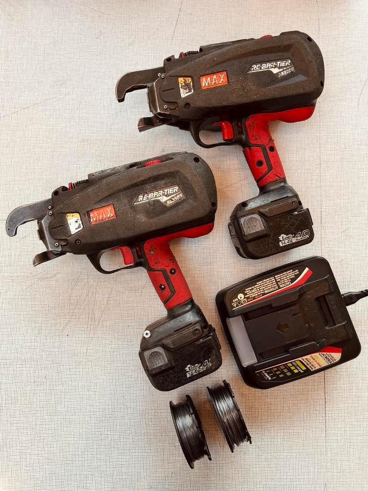 Vlechtmachines MAX RB398S (2 stuks), Doe-het-zelf en Bouw, Gereedschap | Overige machines, Gebruikt, Ophalen