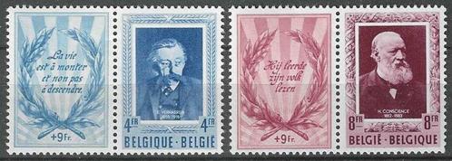 Belgie 1952 - Yvert/OBP 898-899 - Letterkundigen (PF), Postzegels en Munten, Postzegels | Europa | België, Postfris, Postfris