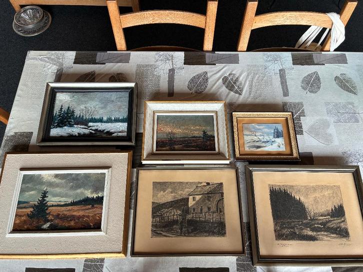 Lot de tableaux et gravures anciennes, Antiquités & Art, Art | Peinture | Classique, Enlèvement